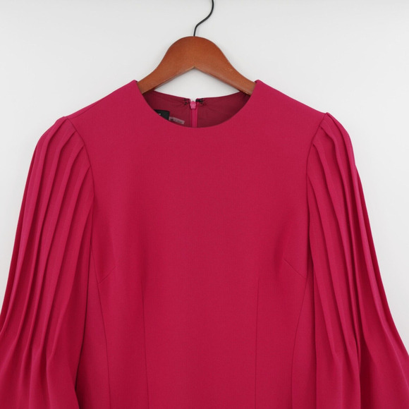 Rickie Freeman for Teri Jon Dress Womens 2 Fuchsia Crepe Evening Gown - Picture 5 of 14